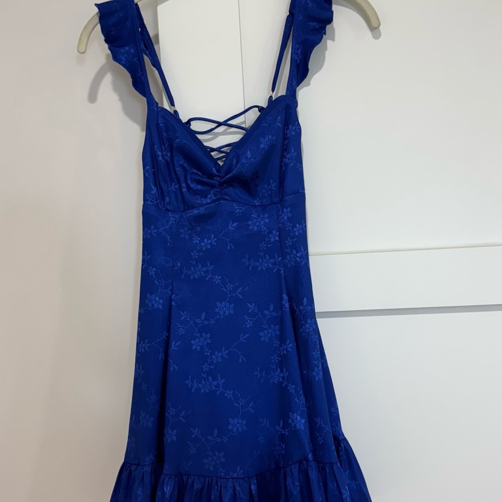 Lucy in the Sky: A-line dress - Royal Blue